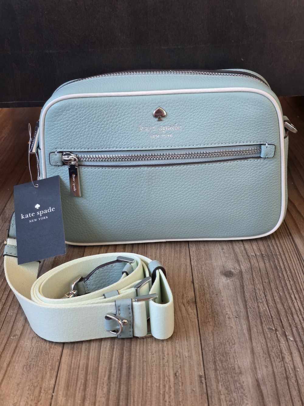 Kate Spade New York Emma Large Colorblock Pebbled Leather Camera Bag